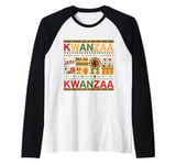 Happy Kwanzaa Seven Principles Of Kwanzaa Raglan Baseball Tee