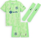 Nike Fc Barcelona 2024/25 Stadium Third Lot de 3 répliques de football (jeunes enfants), Barely Volt/Barely Volt/Old Royal, FQ2268-702, XS