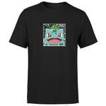 Pokémon Pokédex Bulbasaur #0001 Men's T-Shirt - Black - 4XL