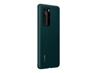 Huawei - Baksidesskydd För Mobiltelefon - Hög Kvalitet Pu - Bläckgrön - För Huawei P40 Pro