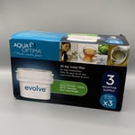 3 PACK Brita Maxtra+ Aqua Optima Evolve+ 30 Day Water Filter Cartridge Refills