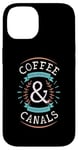 Coque pour iPhone 14 Coffee Lovers Narrowboats Canal Barge Boat Life