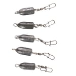 (10g)5pcs/bag For Bullet Shaped Fishing Sinkers Fishing Accessories Tackle BS