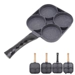 As 4 Hole Frying Pan Non Stick Heat Resisting Omelet Pan For Pancakes Burgers