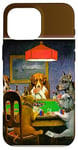 iPhone 16 Pro Max Dogs Playing Poker Cards Painting Case