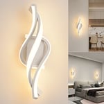 LED Applique Murale intérieur,22W 3000K Lumière blanc chaud 1800LM Lampe Murale,Moderne Luminaire Murale,Éclairage Murals Design Incurvée,Appliques Murales pour Chambre,Maison Couloir,Salon,Escalier