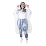 eBuyGB 1216522-2a Ponchos de Pluie imperméables Homme, Transparent, Taille Unique