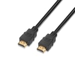 AISENS Cable HDMI(A) A HDMI(A) 4K Premium 1M Negro M-M/60HZ/ALTA VELOCIDAD/V2.0 A120-0119