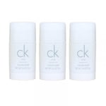 3-pack Calvin Klein CK One Deostick 75ml