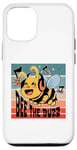 Coque pour iPhone 14 Pro Happy bee casque musical mignon abeille dessin animé