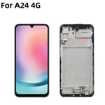 For Samsung Galaxy A24 4G 2023 OLED LCD Display Screen Touch Digitizer+Frame