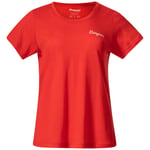 Bergans Women's Rabot Emblem Wool Tee Fire Red, XS