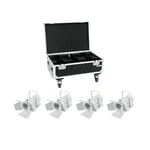 Eurolite Set 4x LED THA-40PC white & Case