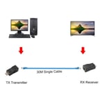 Extension HDMI, 2 pièces 30 m convertisseur d'extension de câble réseau HDMI vers RJ45 répéteur sans perte réseau 1080 P sur