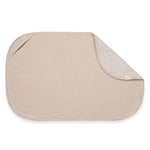 hauck Tapis a Langer Bebe, Serviette de Bain Bebe en Mousseline et Coton Éponge Respirant et Hygiènique, Lavable à 60°C - Convient pour Matelas a Langer Change N Clean - Beige