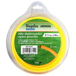 RIEGOLUX Fil de débroussailleuse en Nylon Rond, Jaune, 3 mm x 54 m, Fil débroussailleuse pour Disque débroussailleuse, Fil en Nylon pour débroussailleuse, Jardin et extérieur