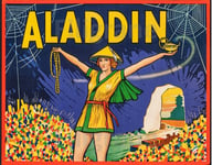 ALADIN Rjrl-POSTER HQ 50x70cm d'une AFFICHE VINTAGE