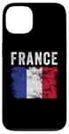 Coque pour iPhone 13 Drapeau de la France vieilli – Hommes, femmes, enfants – Drapeau français