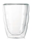 Bodum 10484-10 PILATUS Glass Set (Double-Walled, Isolated, Dishwasher Safe, 0.25 L/8 oz) - Pack of 2, Transparent