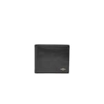 Fossil Portefeuille pour hommes Ryan, Portefeuille en cuir noir 11,4 cm L x 2,5 cm l x 9,5 cm H ML3736001