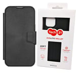 Tech21 Wallet Case For iPhone 13 EvoLite 3 Card Slot Black Drop Protection