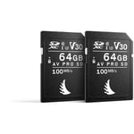 Angelbird Match Pack Canon SD V30 64 GB 2PC Memory Cards