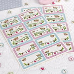 Little Owls - 20 Name Stickers for Baby Shower Party / Celebrations - X673394