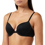 Calvin Klein Adult PUSH UP PLUNGE Bra, BLACK, 0C32