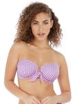 Freya Womens Beach Hut Bandeau Bikini Top - Purple Polyamide - Size 38E