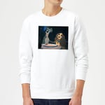 Disney Lady And The Tramp Spaghetti Scene Sweatshirt - White - M - Blanc