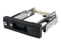 StarTech.com Rack amovible sans tiroir de 5,25 pouces pour disque dur SATA de 3,5 pouces - Rack mobile échange à chaud / Hot Swap - Rack de stockage mobile - 3.5" - noir - pour P/N: 25SAT35HDD...