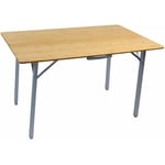 Table de camping pliante Modèle Bambou valise SOPLAIR Dimension (cm) - 120 x 72 x 70, Nombre de places - 4 personnes