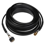 vhbw Tuyau de rallonge 20 m remplacement pour Kärcher 2.644-019.0 pour nettoyeur haute pression avec connexion M22 x 1,5, noir