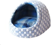 GANE Pets Beds Deluxe Soft Dog, Removable Dog House Kennel Puppy Cat Litter Home Shape Nest Sofa Indoor Small Dogs Cats Cushion Pillow,B,Small