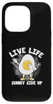 Coque pour iPhone 13 Pro Œufs drôles de nourriture Pun Live Life Sunny Side Up