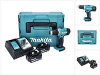 Makita DDF 453 RFJ akkuporakone 18 V 42 Nm + 2x akku 3,0 Ah + laturi + Makpac