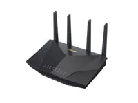 ASUS RT-AX5400, Wi-Fi 6 (802.11ax), Dual-band (2,4 GHz / 5 GHz), Nätverksansluten (Ethernet), Svart, Bordsrouter