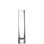 Leonardo Novara 018625 Vase décoratif moderne en verre cylindrique pour fleurs individuelles Hauteur 24 cm