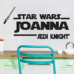 amazing sticker Personalized Star Wars Jedi Knight Personalized Wall Quotes Name Stickers Wall Decals