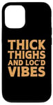 Coque pour iPhone 12/12 Pro Cool Locs Mélanine Art pour femmes filles africaines dreadlocks locd