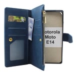 XL Motorola Moto E14 Lyx Plånboksfodral (Marinblå)