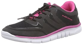 s.Oliver Women's 2360 Low-Top Trainer Black Size: 7