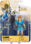 Jakks The Legend of Zelda Breath of the Wild 10cm Link with Soliders Broadsword