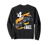 4 Year Old Shirt 4th Birthday Boy Monster Truck Car T Shirt Sweatshirt