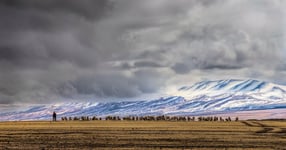 At The Foot Of The Tianshan Mountains Poster, Storlek 21x30 cm 21x30 cm