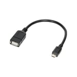 LogiLink Kabel Adapter micro USB-B St. > USB-A Bu.