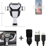 Car holder air vent mount for Motorola ThinkPhone + CHARGER Smartphone