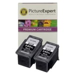 PG-540XL Compatible Black Text Quality Ink Cartridge x 2 ( Twin Pack ) for Canon