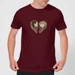 Sea Of Thieves Heart Tee T-Shirt - Burgundy - XXL - Burgundy