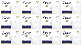 12x Dove Original Moisturising Beauty Cream Bath Shower Soap Bar Smooth Skin 90g
